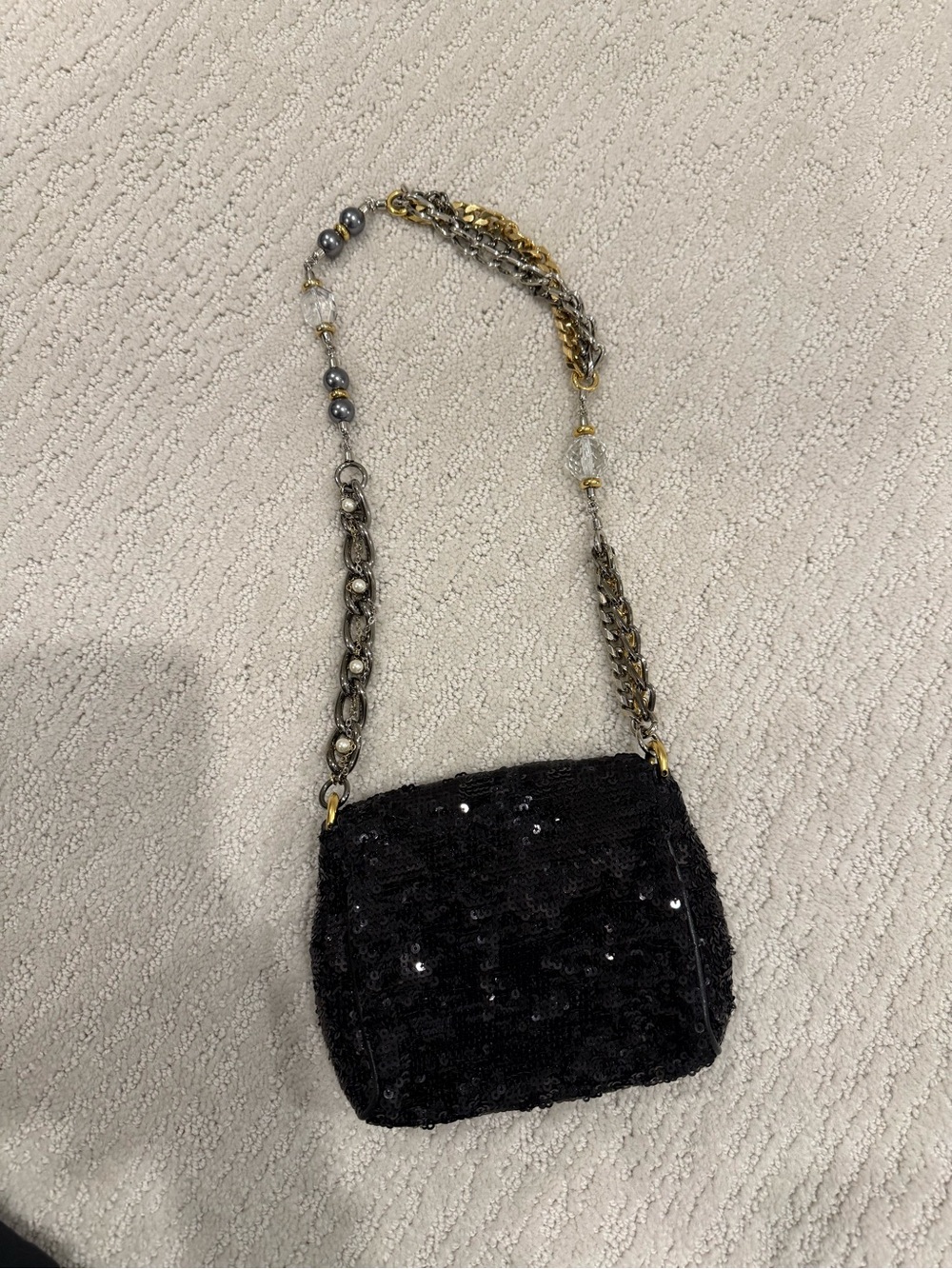 Dolce & Gabbana miss charles sequin flap mini shoulder bag - Picture 4 of 13
